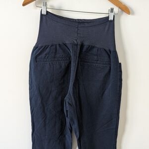 Old Navy Maternity Over-Belly Skinny Chino Pants, Size 8, Dark Blue